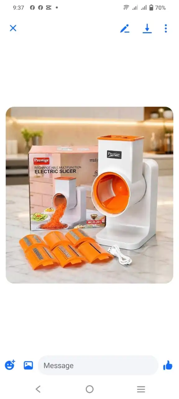 Electric Vegetable Slicer/Cutter-সবজি কাটার মেশিন